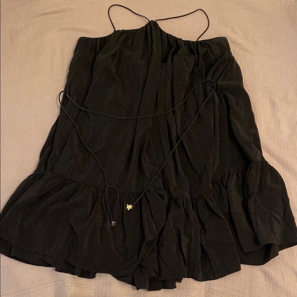 Zimmermann Silk Elegant Black Dress with pockets. Size 4 . Missing white flower - Picture 3 of 14